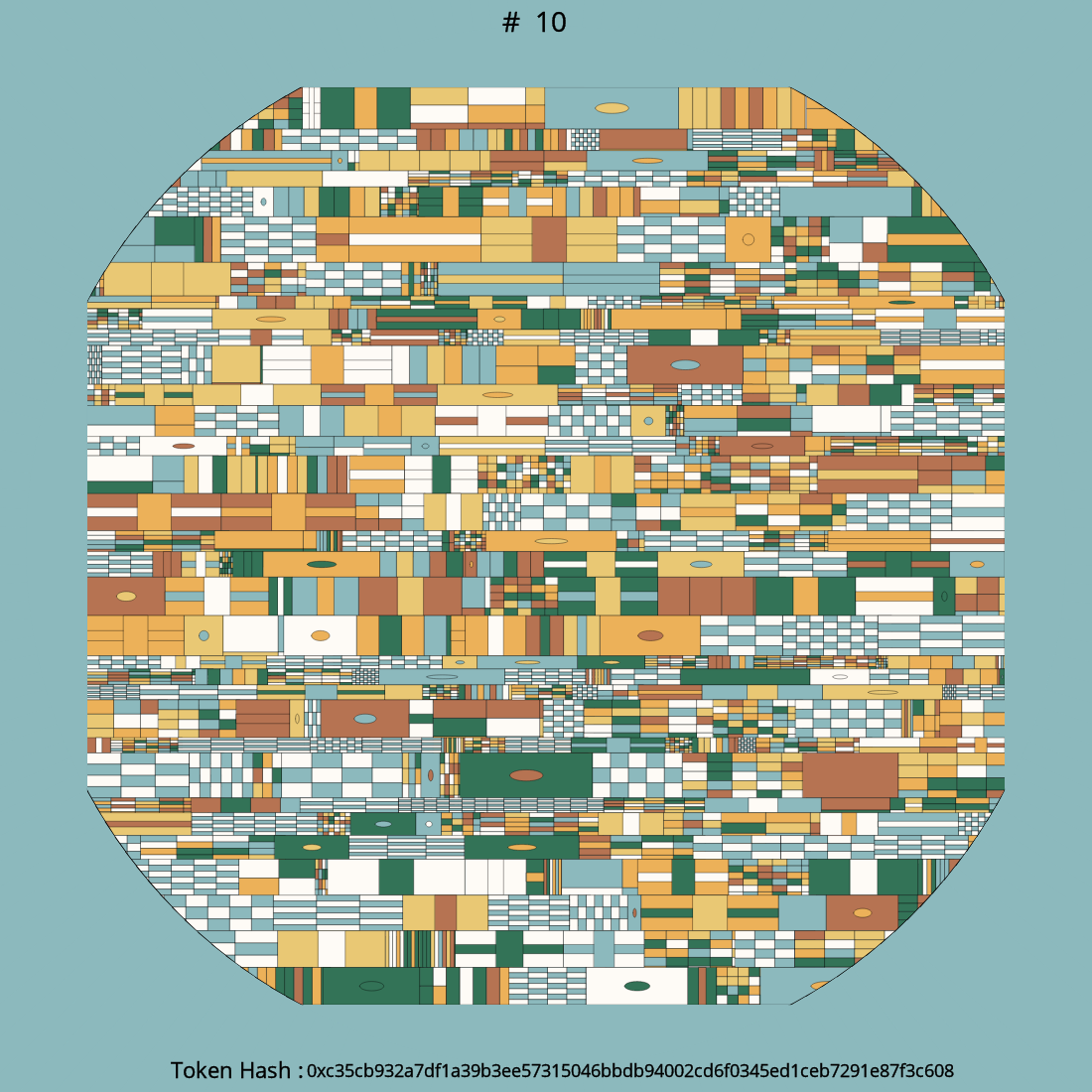 Abstracte Raster:The last piece #10