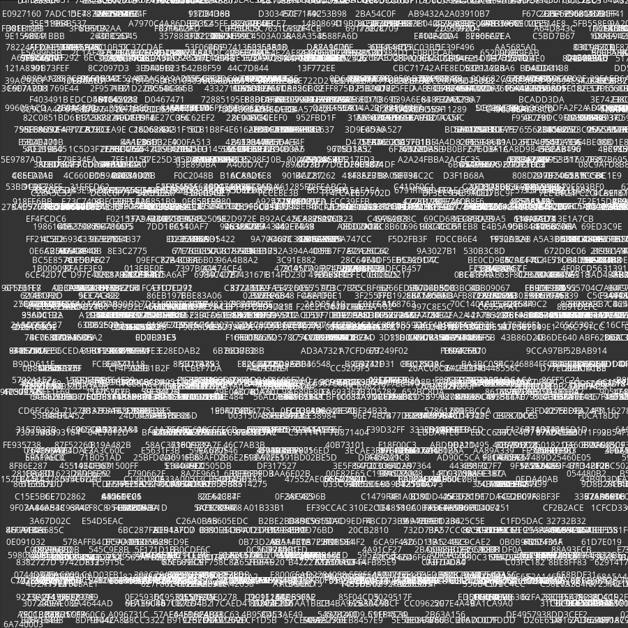 Painting by Random Hexadecimal Numbers #18