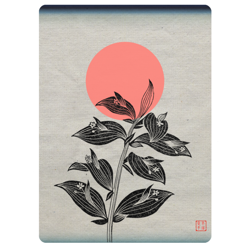 Zen flower card  #37