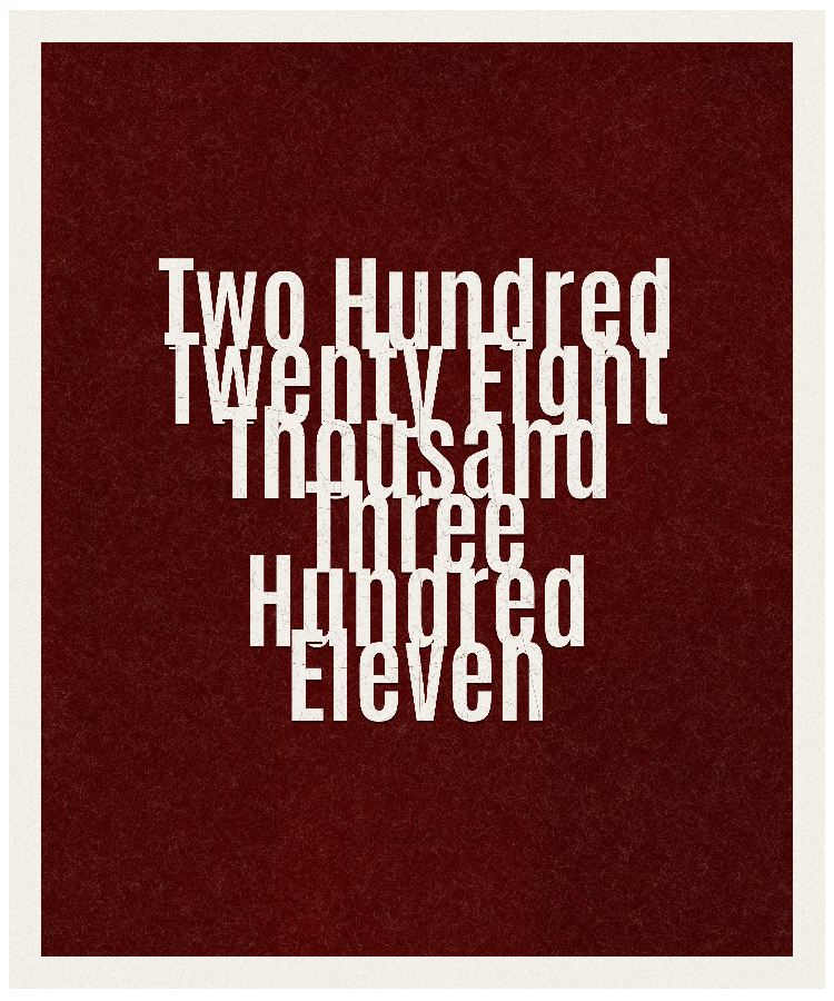 Count #228311