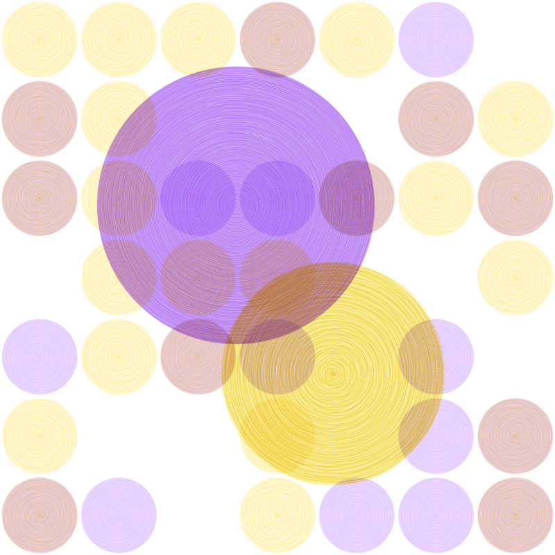 Brushed Circles #81