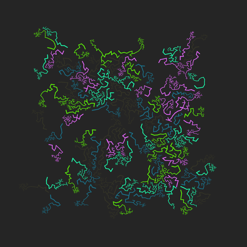 Random circle of Fractals #1