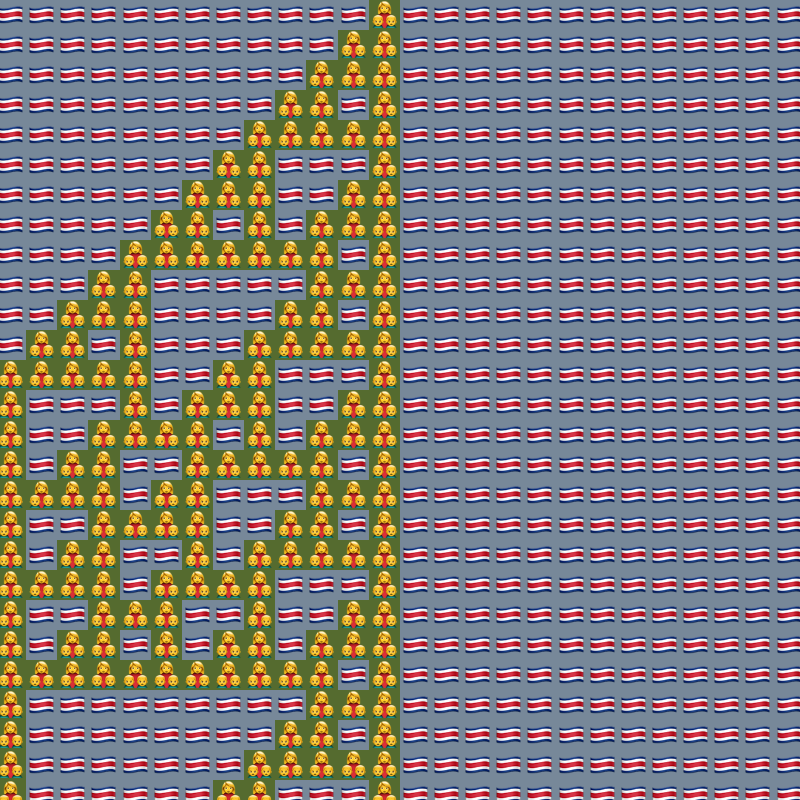 Elementary Cellular Emoji Automata #997