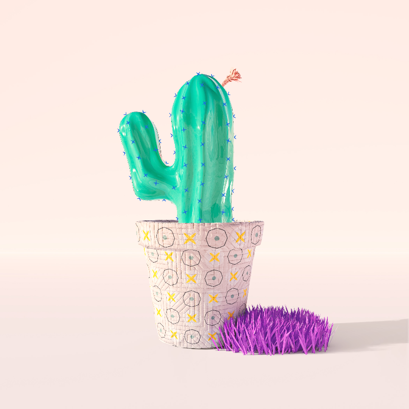 3D Crypto Cacti #54