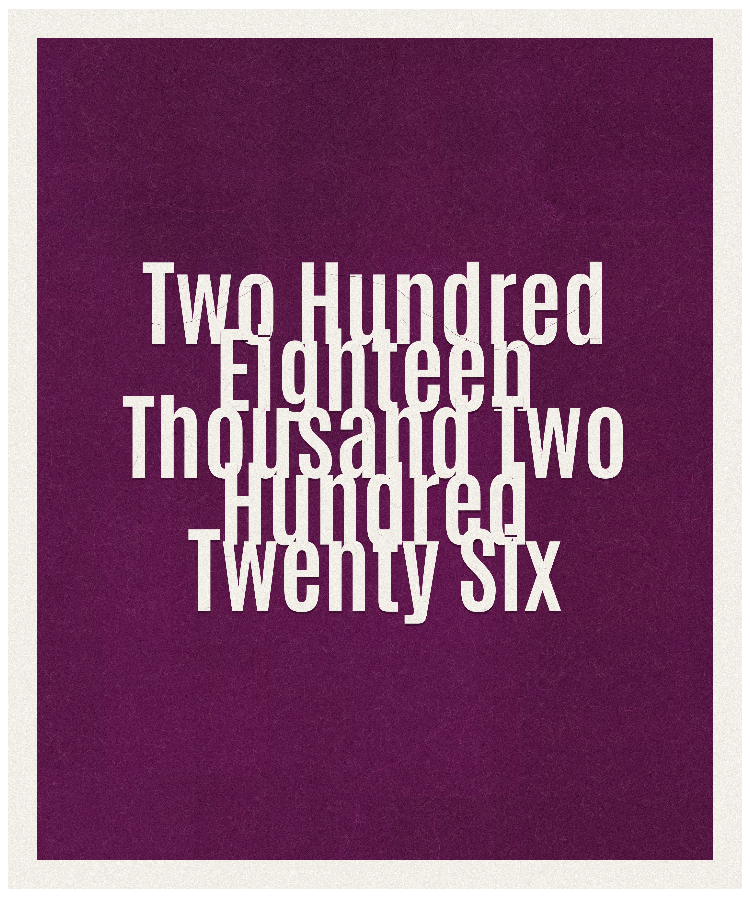 Count #218226