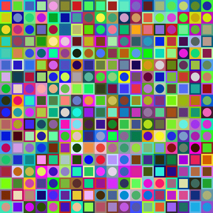 Square Dot Composition #290