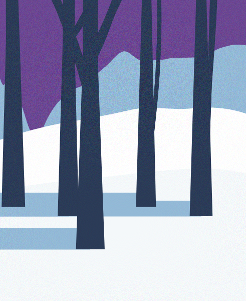 Minimal Snow Landscape #66