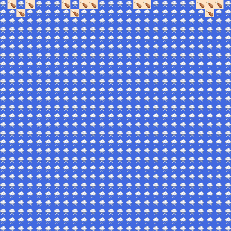 Elementary Cellular Emoji Automata #395