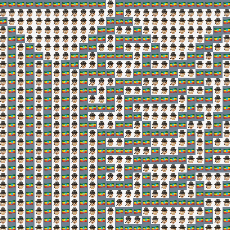 Elementary Cellular Emoji Automata #995