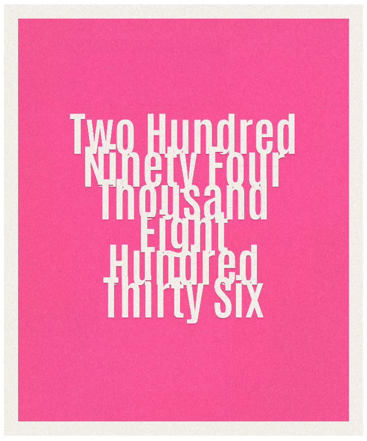 Count #294836