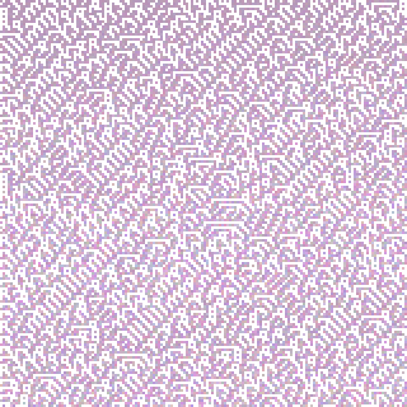 Colored Elementary Cellular Automaton #248