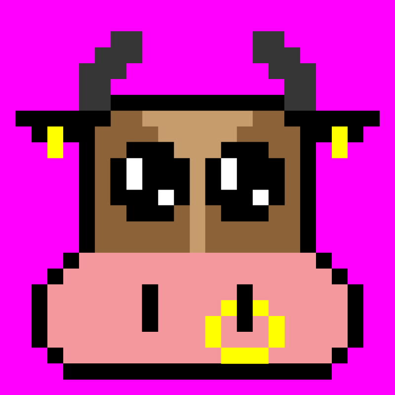 pixel cow #12