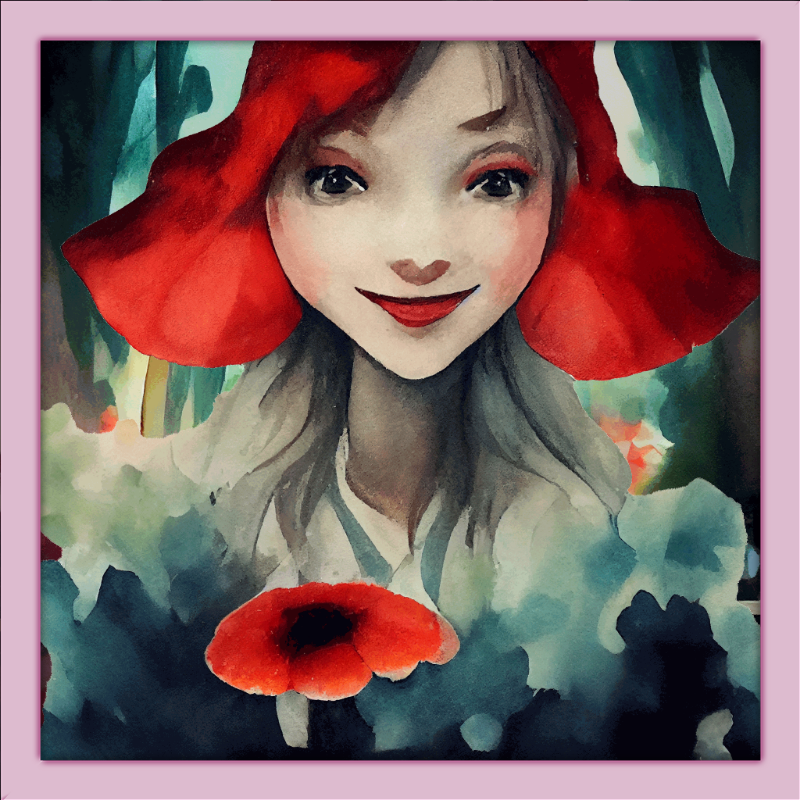 Alice and Big Red Flowers #5