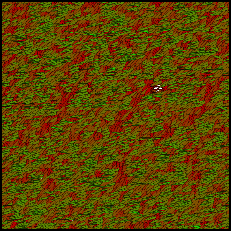 Flow Field Circles Triangle #7