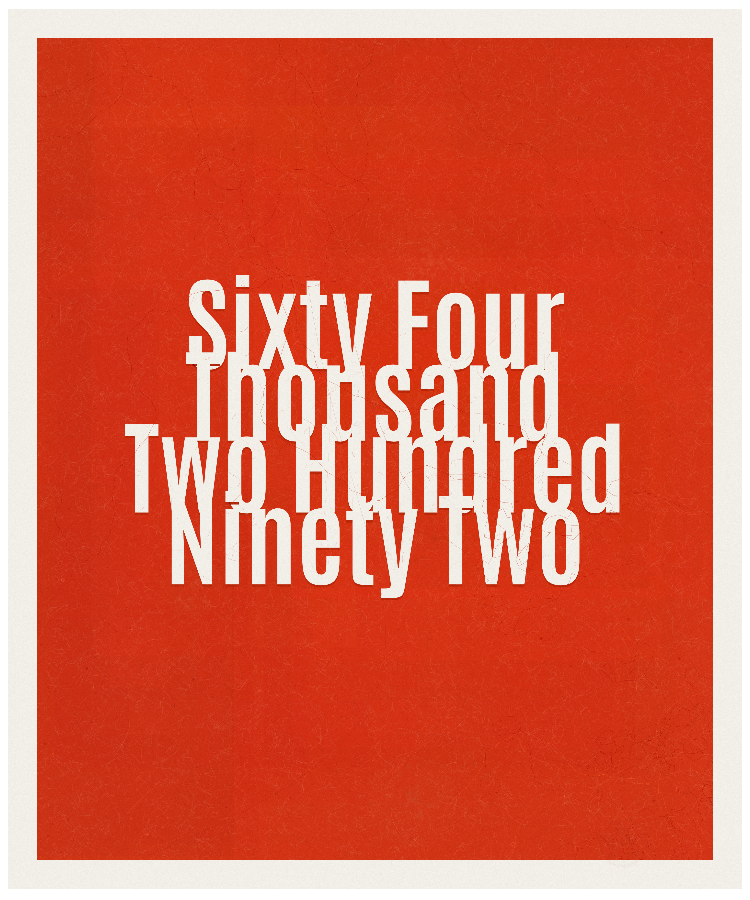 Count #64292