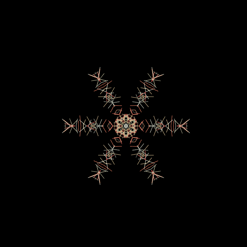 Neon Hologram Snowflake