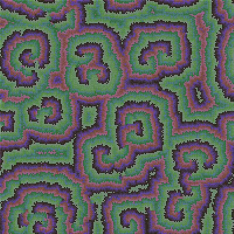 Reaction Diffusion Cellular Automata #31