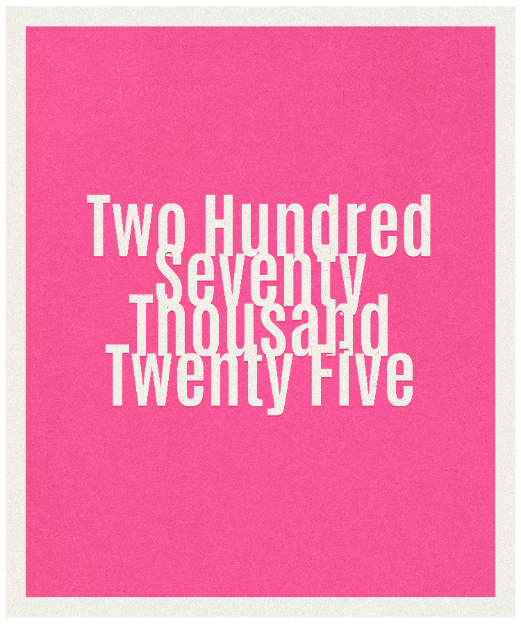 Count #270025