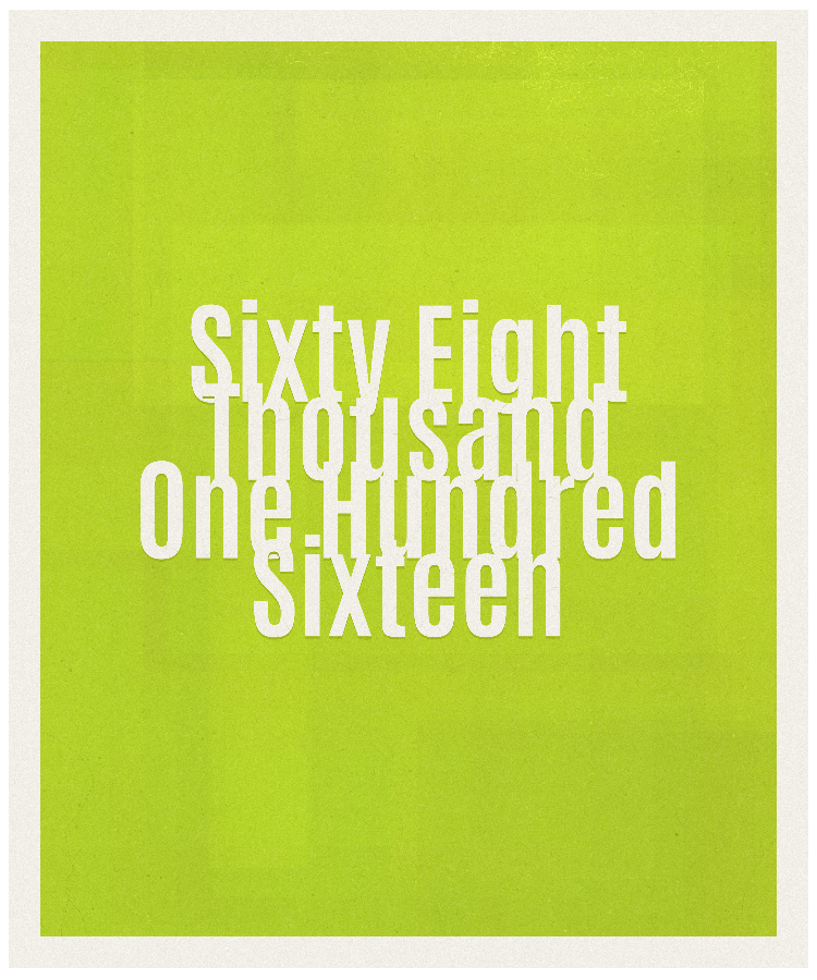 Count #68116