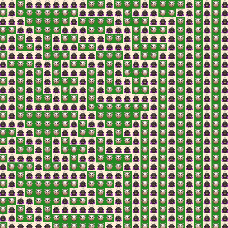 Elementary Cellular Emoji Automata #247