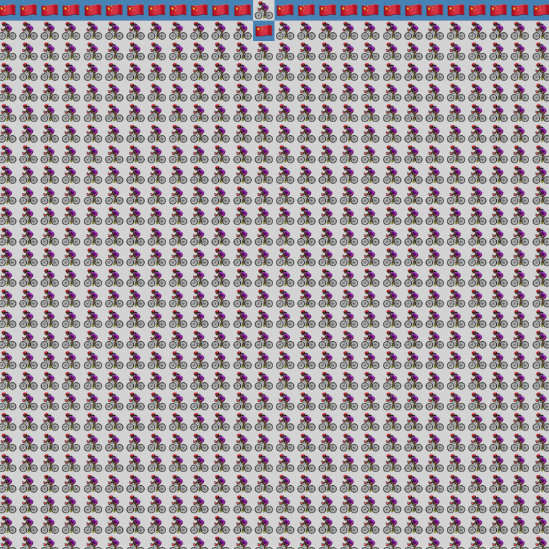Elementary Cellular Emoji Automata #4