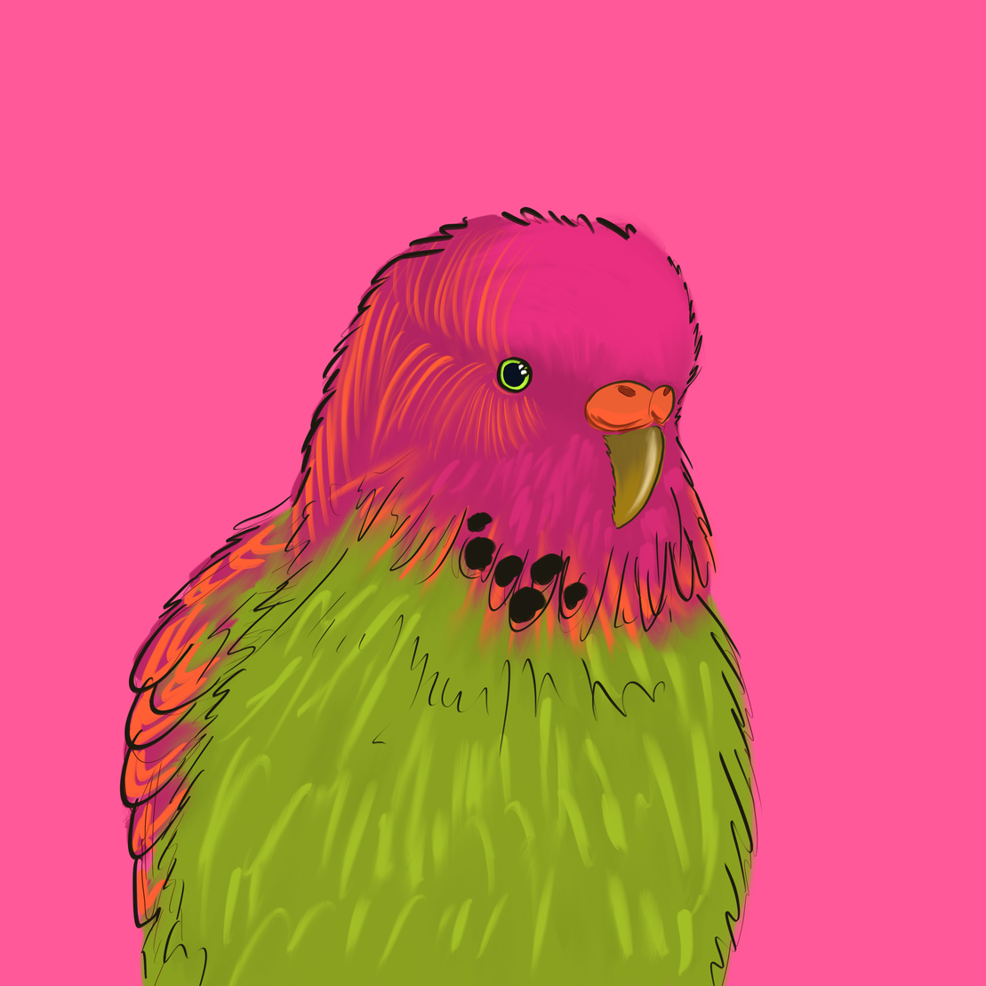 Neon Parrot #13