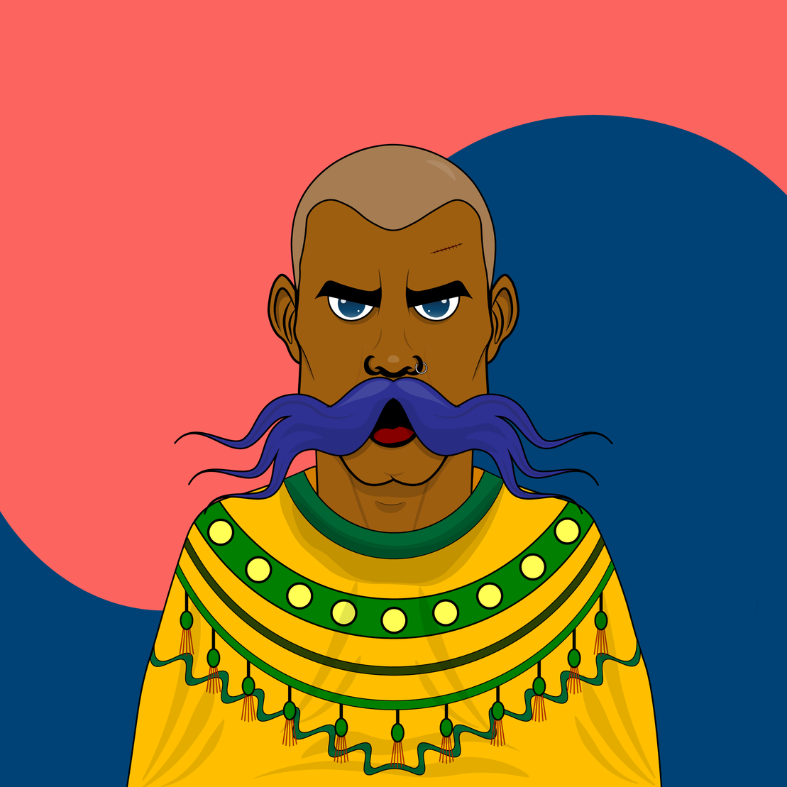 Mustachioed #229