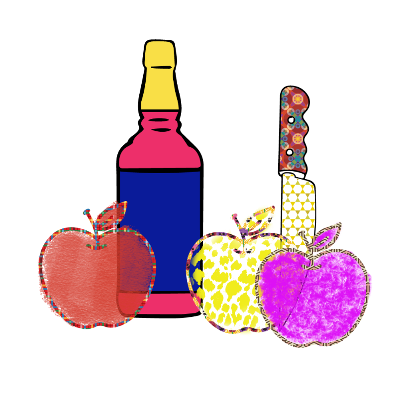 bottle and apples #95