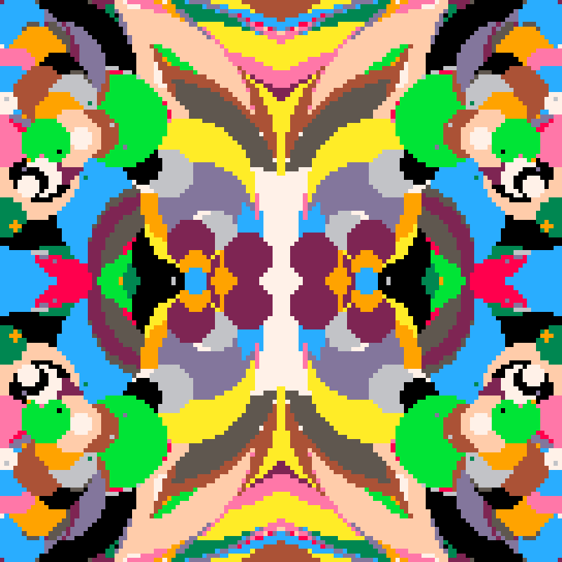 Rapid Psychedelic Inkblot Test Generator #67