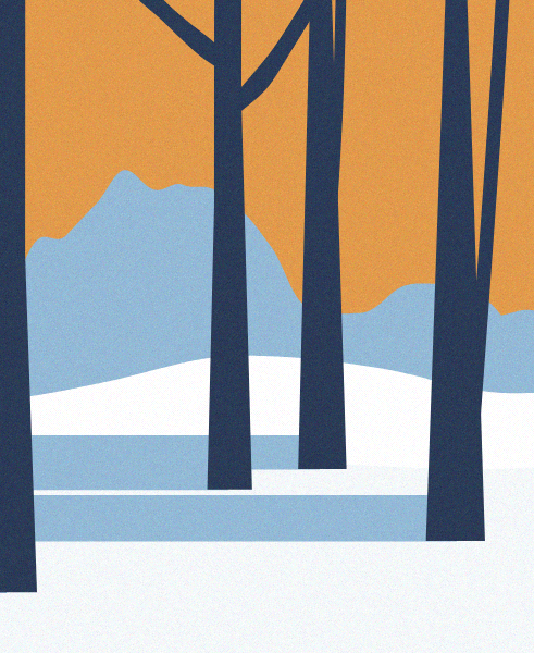 Minimal Snow Landscape #91