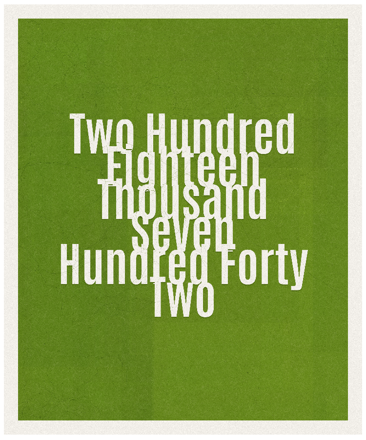 Count #218742