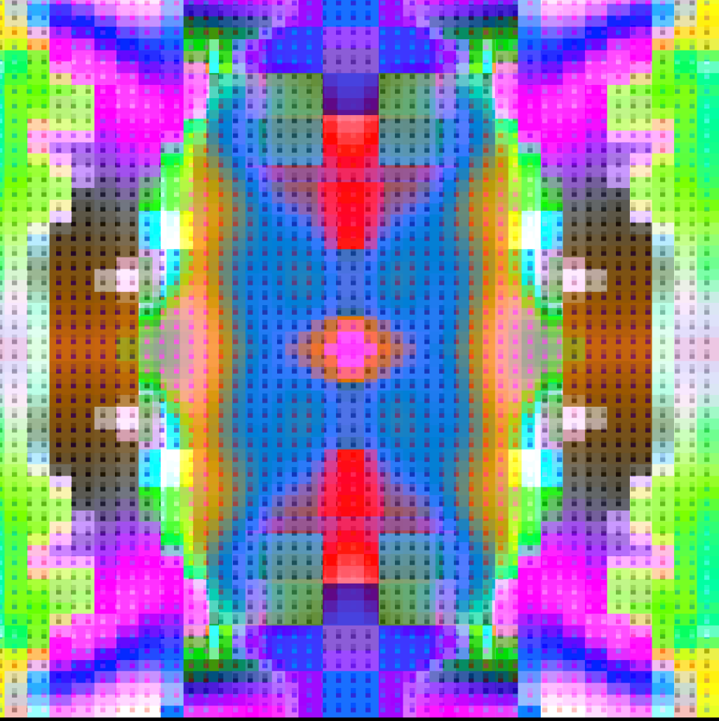 Magical Pixelated Kaleidoscope #11