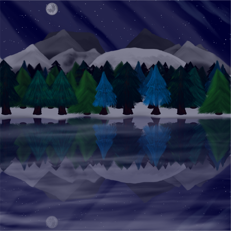 Moony Winter Lake #41