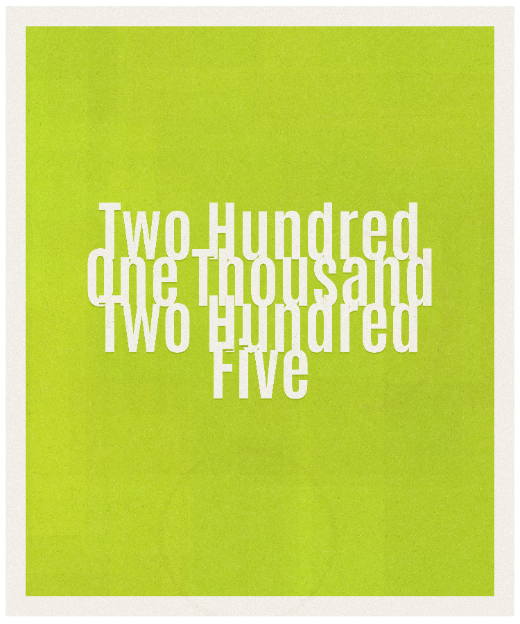 Count #201205