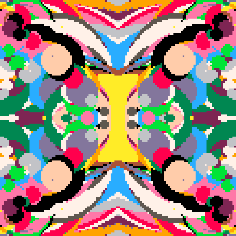 Rapid Psychedelic Inkblot Test Generator #77