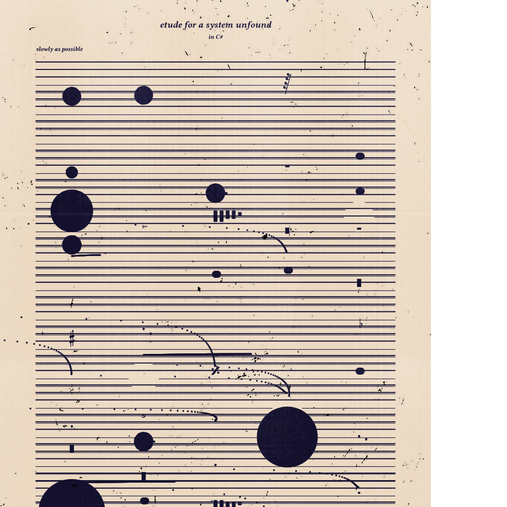 etude for a system unfound #111