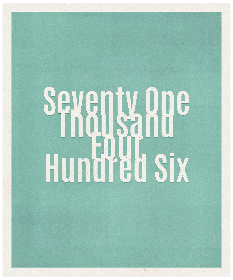 Count #71406