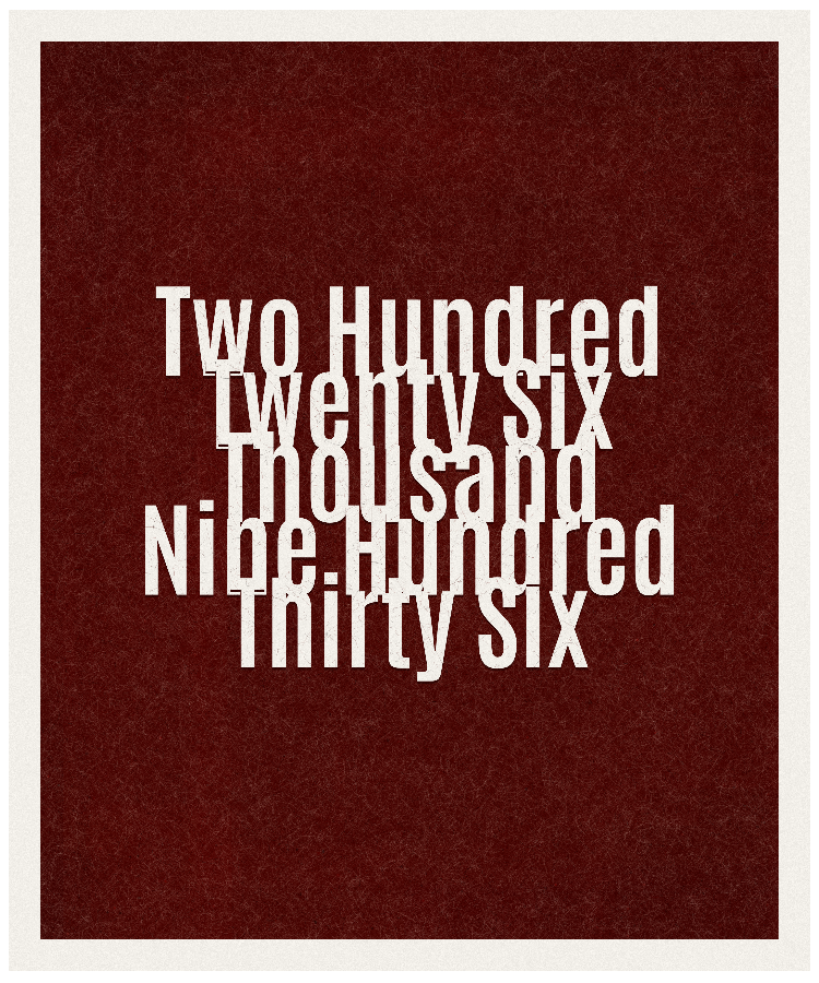 Count #226936