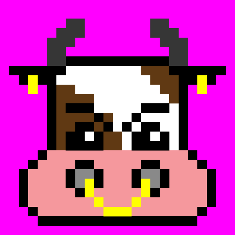 pixel cow #19