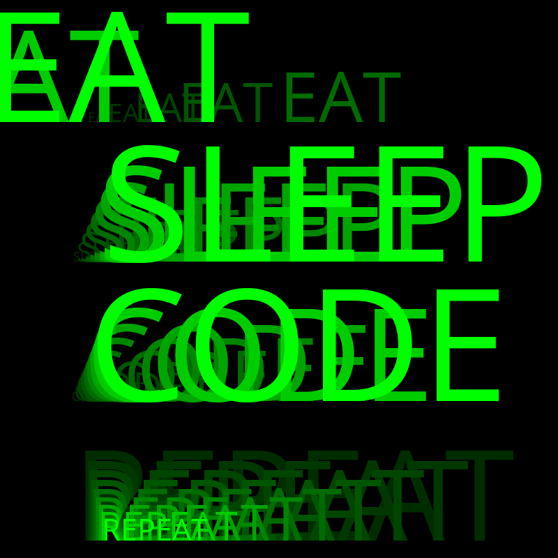 Eat Sleep Code Repeat #30