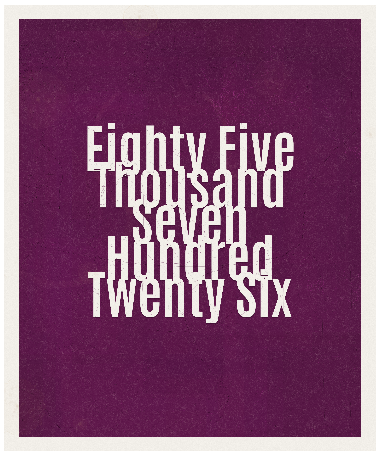 Count #85726