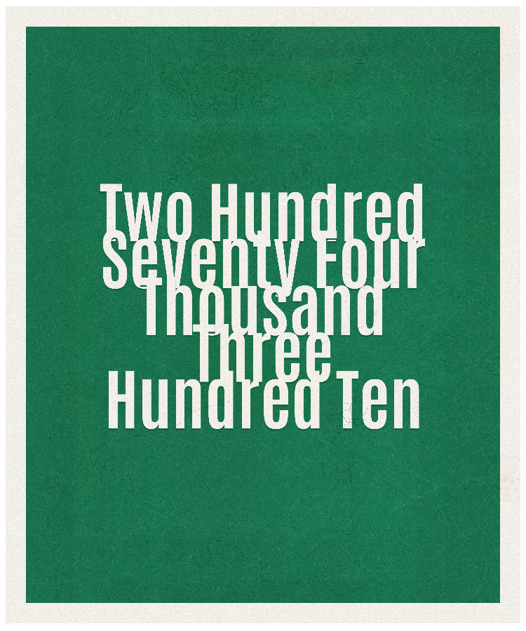Count #274310