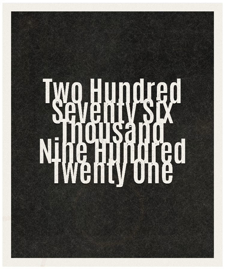 Count #276921