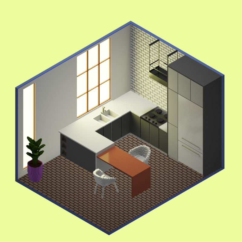 Isometric kitchen #42