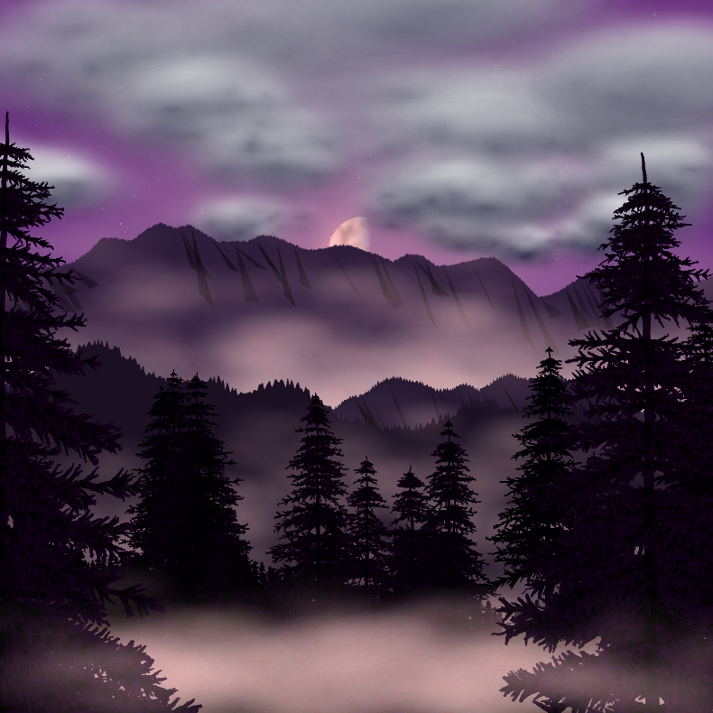 Moonlit Mountains #45