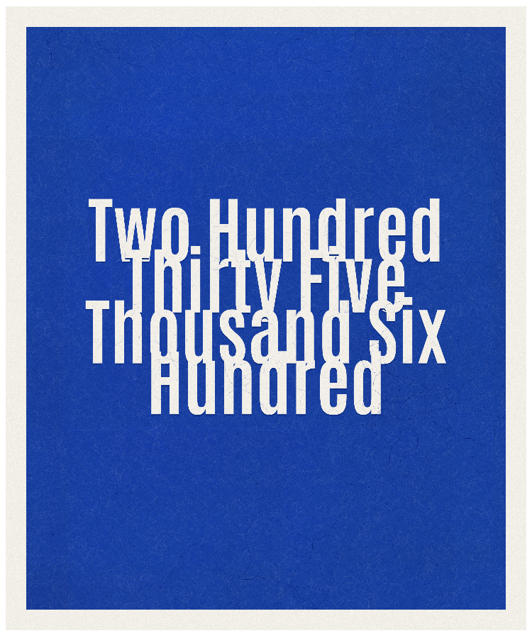 Count #235600