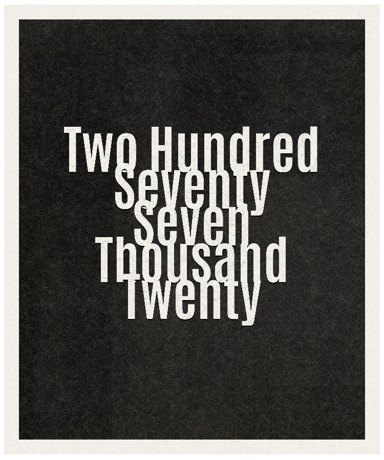 Count #277020