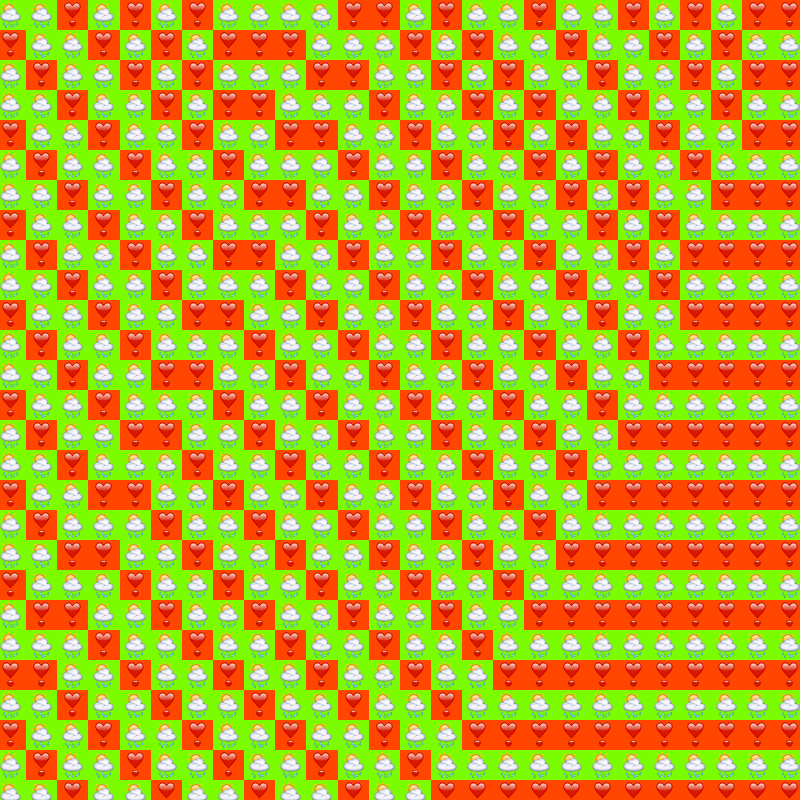 Elementary Cellular Emoji Automata #129