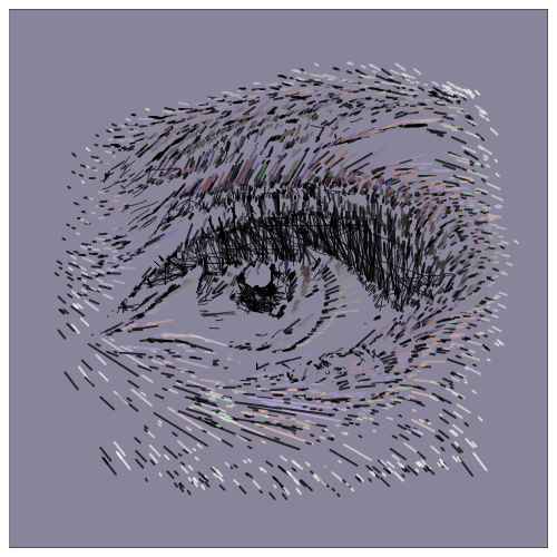 Vector Drawing Eyes A_ #1