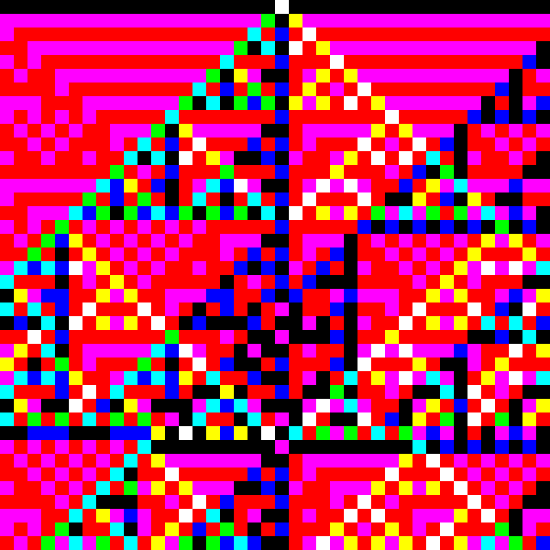 RGB Elementary Cellular Automaton #770